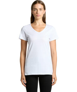 Wo's Bevel V Neck Tee