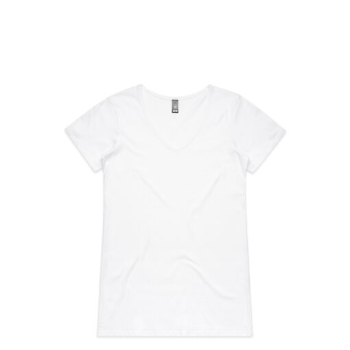 Wo's Bevel V Neck Tee