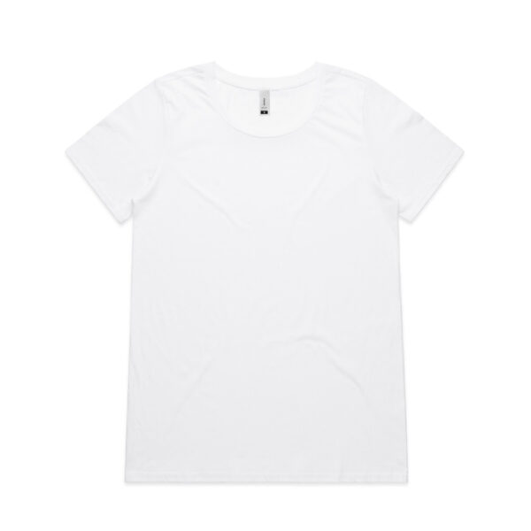 Wo's Shallow Scoop Tee