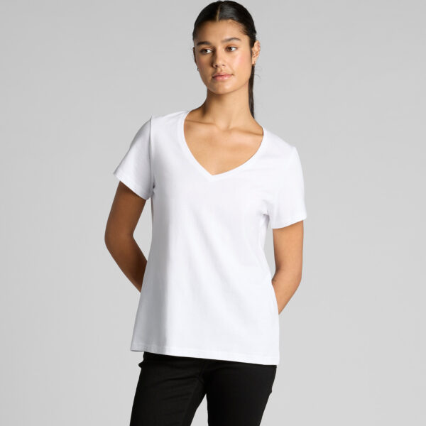 Wo's Maple V Neck Tee