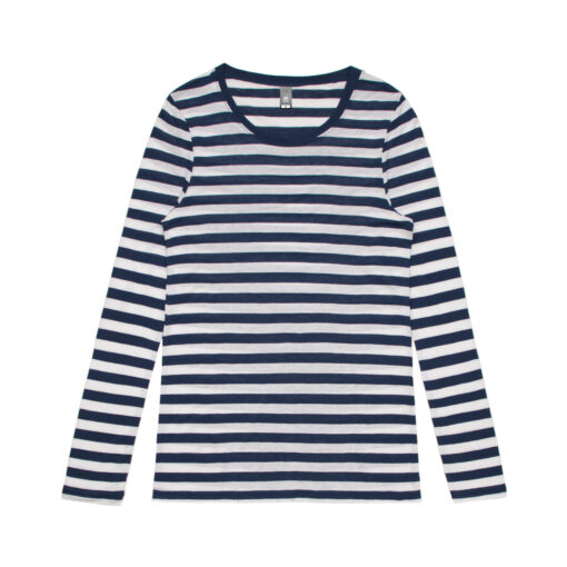 Wo's Fine Stripe L/S Tee