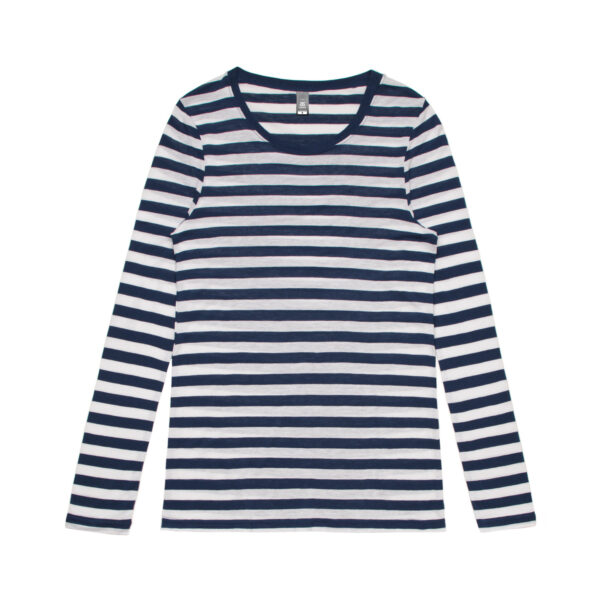 Wo's Fine Stripe L/S Tee