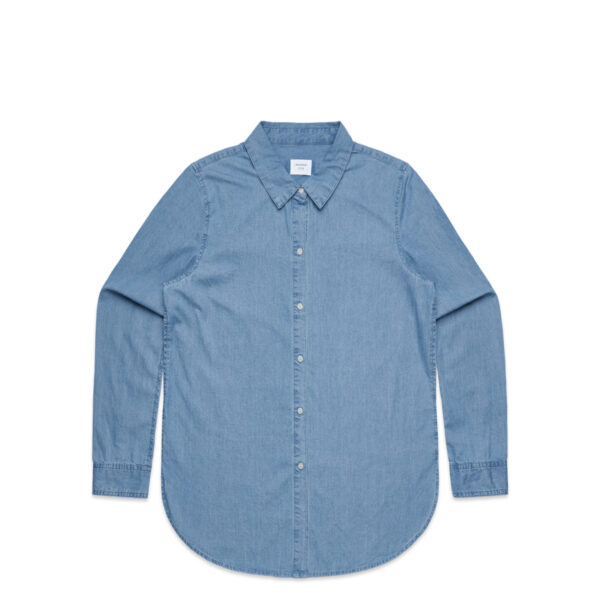 Wo's Blue Denim Shirt