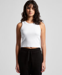 Wo's Organic Rib Crop Tank