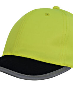 Luminescent Safety Cap with Reflective Trim