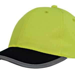 Luminescent Safety Cap with Reflective Trim