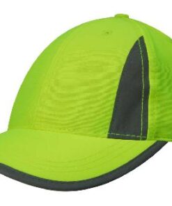 Luminescent Safety Cap with Reflective Inserts and Trim