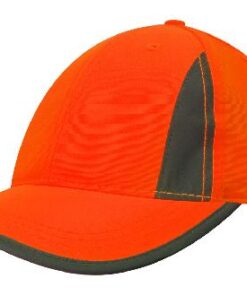 Luminescent Safety Cap with Reflective Inserts and Trim