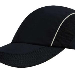 Spring Woven Fabric Cap with Mesh to Side Panels and Peak