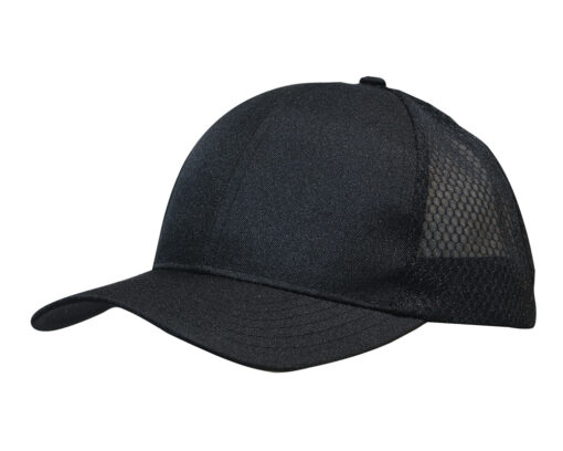 Breathable Poly Twill Cap with Honeycomb Mesh