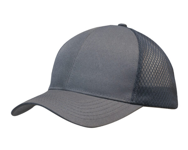 Breathable Poly Twill Cap with Honeycomb Mesh