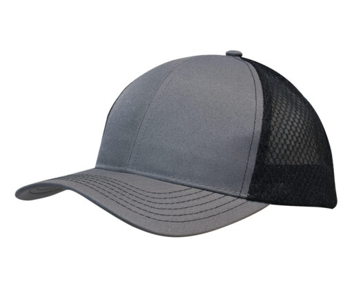 Breathable Poly Twill Cap with Honeycomb Mesh