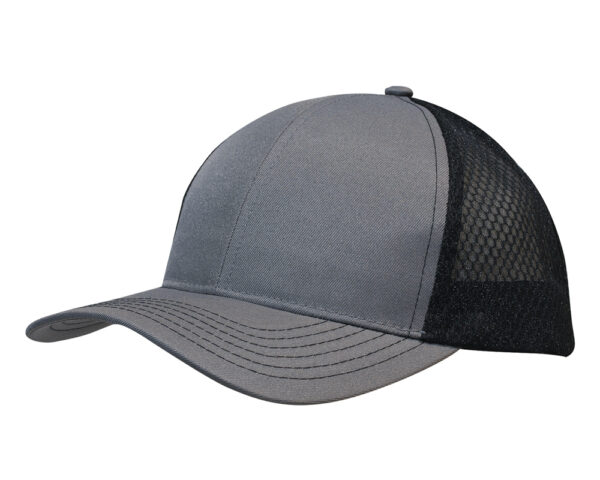 Breathable Poly Twill Cap with Honeycomb Mesh