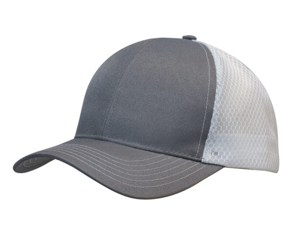 Breathable Poly Twill Cap with Honeycomb Mesh