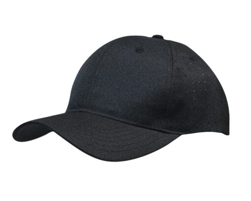 Breathable Poly Twill Cap with Circle Perforations