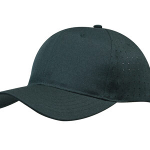 Breathable Poly Twill Cap with Circle Perforations