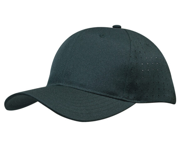 Breathable Poly Twill Cap with Circle Perforations