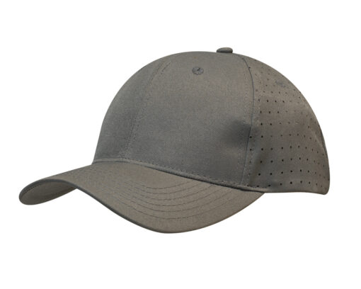 Breathable Poly Twill Cap with Circle Perforations