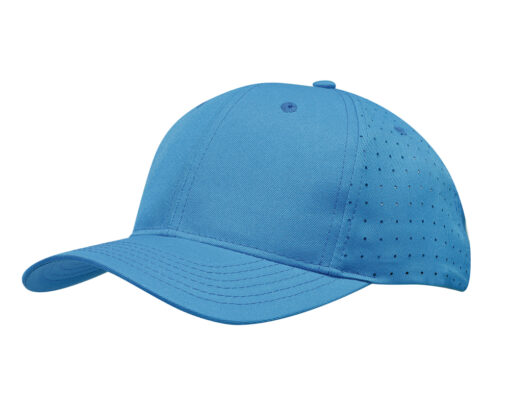 Breathable Poly Twill Cap with Circle Perforations