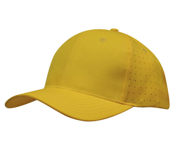 Breathable Poly Twill Cap with Circle Perforations