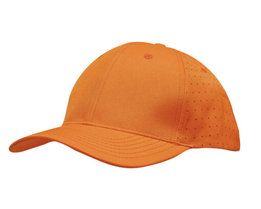 Breathable Poly Twill Cap with Circle Perforations