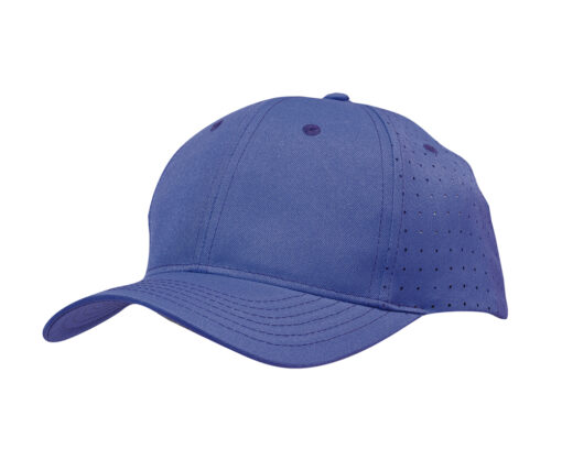 Breathable Poly Twill Cap with Circle Perforations