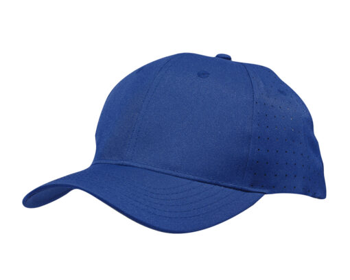 Breathable Poly Twill Cap with Circle Perforations