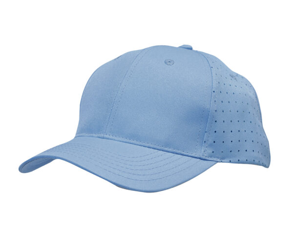 Breathable Poly Twill Cap with Circle Perforations