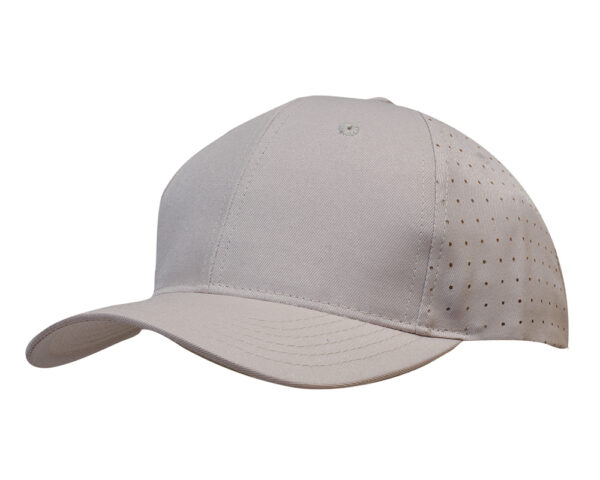 Breathable Poly Twill Cap with Circle Perforations