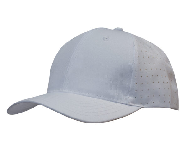 Breathable Poly Twill Cap with Circle Perforations