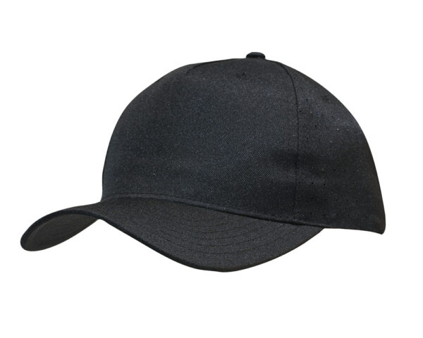 Breathable Poly Twill Cap with Circle Perforations