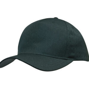 Breathable Poly Twill Cap with Circle Perforations