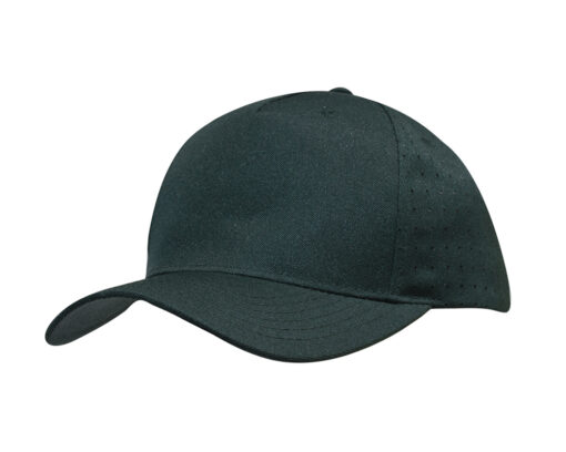 Breathable Poly Twill Cap with Circle Perforations