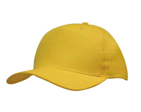 Breathable Poly Twill Cap with Circle Perforations