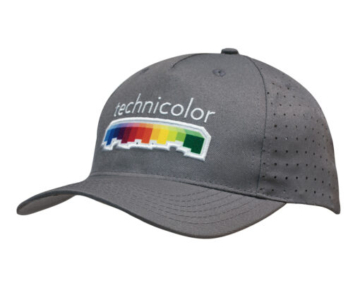 Breathable Poly Twill Cap with Circle Perforations