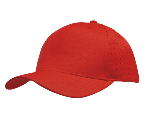 Breathable Poly Twill Cap with Circle Perforations