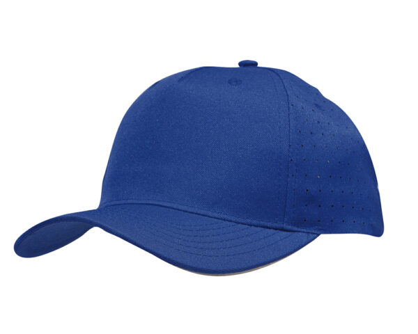 Breathable Poly Twill Cap with Circle Perforations