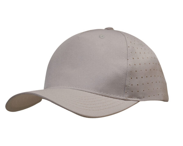 Breathable Poly Twill Cap with Circle Perforations