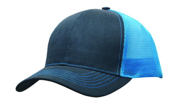 Brushed Cotton with Mesh Back Cap