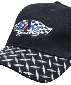 Brushed Heavy Cotton Cap with Checker Plate on Peak