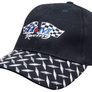 Brushed Heavy Cotton Cap with Checker Plate on Peak