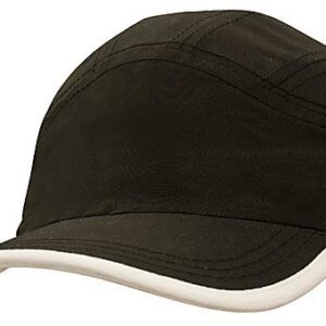 Microfibre Sports Cap with Trim on Edge of Crown & Peak