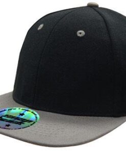 Premium American Twill Cap with Snap Pro Back Pro Styling - Two Tone