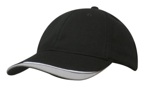 Brushed Heavy Cotton Cap with Indented Peak