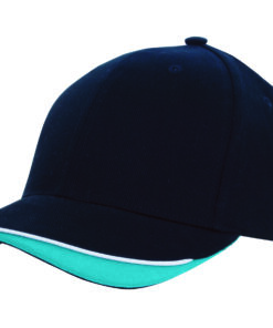 Brushed Heavy Cotton Cap with Indented Peak