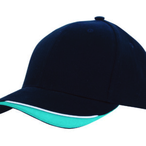 Brushed Heavy Cotton Cap with Indented Peak