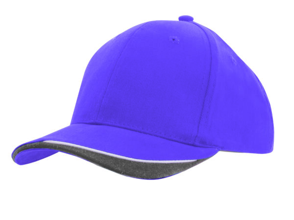 Brushed Heavy Cotton Cap with Indented Peak