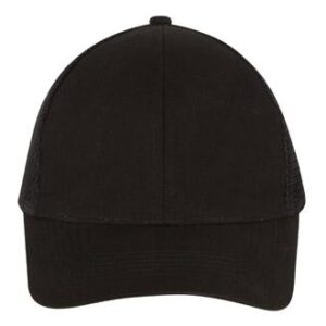 Brushed Cotton Cap with Mesh Back