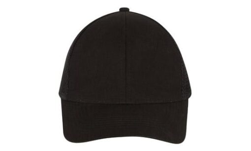 Brushed Cotton Cap with Mesh Back