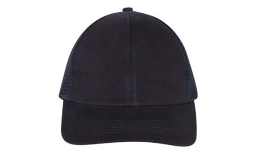 Brushed Cotton Cap with Mesh Back